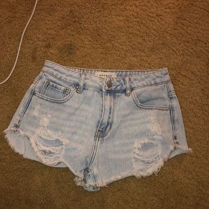 denim shorts